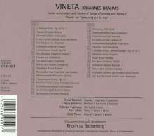 Johannes Brahms (1833-1897): Vineta (Lieder vom Lieben &amp; Sterben), 2 CDs