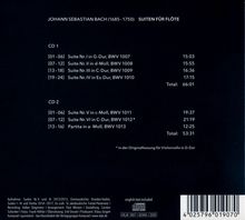 Johann Sebastian Bach (1685-1750): Cellosuiten BWV 1007-1012 arrangiert für Flöte, 2 CDs