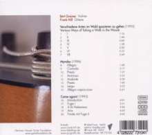 Frank Hill (geb. 1957): Musik für Violine &amp; Gitarre - "Zehnsaitig", CD