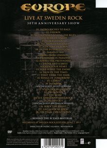 Europe: Live At Sweden Rock: 30th Anniversary Show, DVD