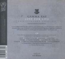 Gamma Ray (Metal): Lust For Live (Anniversary Edition), CD