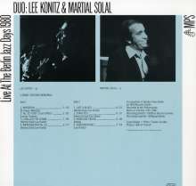 Lee Konitz &amp; Martial Solal: Live At The Berlin Jazz Days 1980 (remastered) (180g), LP