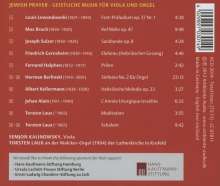 Semjon Kalinowsky &amp; Torsten Laux - Jewish Prayer (Geistliche Musik für Viola &amp; Orgel), CD