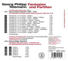 Georg Philipp Telemann (1681-1767): Fantasien für Oboe solo Nr.1-12, 2 CDs