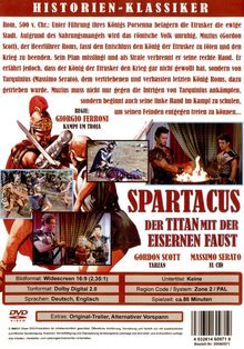 Spartacus - Der Titan mit der eisernen Faust, DVD