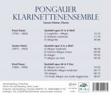 Pongauer Klarinettenensemble: Franz Danzi û Gustav Holst û Ernst Pauer, CD
