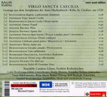 Virgo Sancta Cecilia, CD