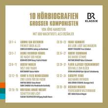 10 Hörbiografien großer Komponisten von Jörg Handstein, 38 CDs