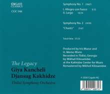 Giya Kancheli (1935-2019): Symphonien Nr.1 &amp; 2, CD