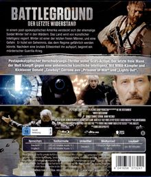 "Battleground: Der letzte Widerstand. Postapokalyptischer Thriller in Amerika. Ex-Soldat gegen KI-Regime. Laufzeit ca. 83 Minuten."
