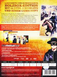 Zorro (Komplette Serie in Holzbox), 14 DVDs