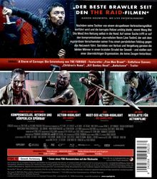 Texte: "DER BESTE BRAWLER SEIT DEN THE RAID-FILMEN", "KOMPROMISSLOS, INTENSIV UND KÖRPERLICH SPÜRBAR", "JETZT SCHON DAS ACTION-HIGHLIGHT DES JAHRES", "DAS MUST-SEE-ACTION-HIGHLIGHT DES JAHRES 2026", "DIE NEUE MESSLATTE FÜR ACTIONFILME".

Oben ein Mann mit Hammer, deutlich entschlossen. Unten drei kampfbereite Personen mit Waffen.