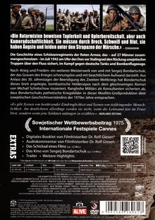 Zitate über die Tapferkeit der Rotarmisten. Beschreibung eines Films über den Zweiten Weltkrieg. Extras wie Booklets und Audiokommentare.