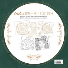 "Creative Time – Zeit für dich. Entspanne dich beim Malen und genieße deine Auszeit!" zeigt Illustrationen zum Ausmalen.