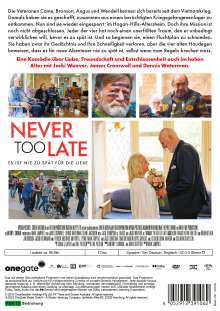 Never Too Late - Es ist nie zu spät für die Liebe, DVD