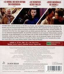 Texte: "Leo Woodall und Dustin Hoffman sind herausragend", "Ein einzigartiger, jazziger Thriller", "Ebenso ungewöhnlich wie originell". Drei Filmszenen abgebildet.