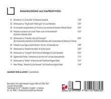 Mario Sollazzo - Diminuzioni all'Improvviso, CD