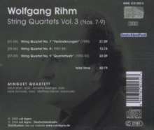 Wolfgang Rihm (geb. 1952): Streichquartette Vol.3, CD