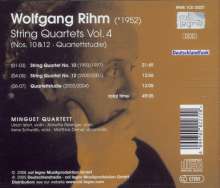 Wolfgang Rihm (geb. 1952): Streichquartette Vol.4, CD