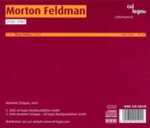 Morton Feldman (1926-1987): Three Voices für Sopran &amp; Tape (1982), CD
