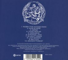 Trackliste: Robin (The Hooded Man), Now Is Here, Herne, Together We, Darkmere. Illustration: Bogenschütze auf Pferd.