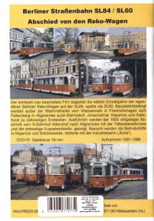 Berliner Straßenbahn - Abschied von den Reko-Wagen SL84/SL60, DVD