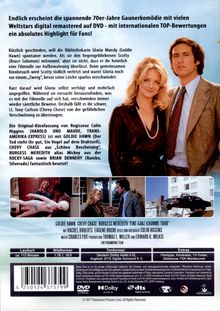 Cover einer 70er-Komödie-DVD mit Goldie Hawn und Chevy Chase sowie Filmszenen unten. Laufzeit ca. 112 Minuten; Bildformat 1.78:1.