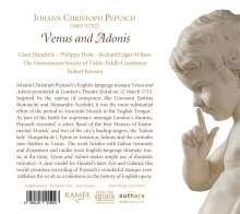 Johann Christoph Pepusch (1667-1752): Venus and Adonis (Masque), CD