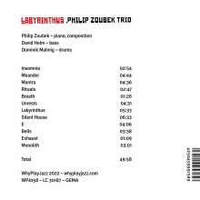 Philip Zoubek (geb. 1978): Labyrinthus, CD