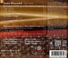 Sandro Blumenthal (1874-1919): Klavierquintette opp.2 &amp; 4, CD