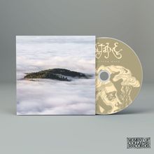 Text: "GOTEN WAYS". CD mit Gesicht und Rauch. Landschaft mit Hügel und Wolkenmeer.