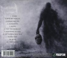 Trackliste: 1. Joker, 2. Bite My Tongue, 3. Fuego del Sol, 4. Supernova, bis 11. The Forge. Illustration: dunkle Gestalt mit Schädel.