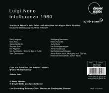 Luigi Nono (1924-1990): Intolleranza 1960, CD