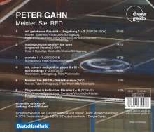 Peter Gahn (geb. 1970): Kammermusik "Meinten Sie: RED", CD