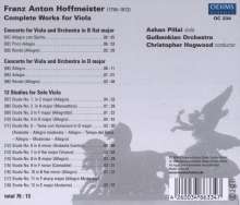 Franz Anton Hoffmeister (1754-1812): Violakonzerte D-Dur &amp; B-Dur, CD