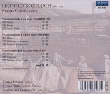 Leopold Kozeluch (1747-1818): Klavierkonzerte Nr. 1, 4, 5 (F-Dur, A-Dur, Es-Dur), CD