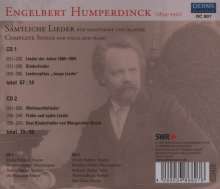 Engelbert Humperdinck (1854-1921): Klavierlieder, 2 CDs