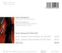 Dmitri Schostakowitsch (1906-1975): Sonate für Violine &amp; Klavier op.134, CD