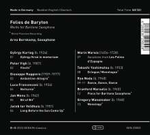 Arno Bornkamp - Folies de Baryton, CD