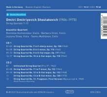 Dmitri Schostakowitsch (1906-1975): Streichquartette Nr.7-13, 2 CDs