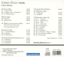Kalevi Aho (geb. 1949): Klavierwerke, CD