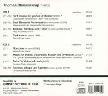 Thomas Blomenkamp (geb. 1955): Werke, 2 CDs