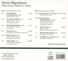 Laurie Altman (geb. 1944): Kammermusik "Sonic Migrations", 2 CDs