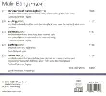 Malin Bang (geb. 1974): Structures of molten light, CD
