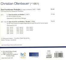 Christian Ofenbauer (geb. 1961): Zwei Frankfurter Preludes, CD
