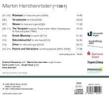 Martin Herchenröder (geb. 1961): Musik für Flöte &amp; Streicher »Terzattacke«, CD