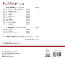 Fazil Say (geb. 1970): Troy Sonata op.78, CD