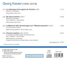 Georg Katzer (1935-2019): Werke "Mensch und Maschine", CD