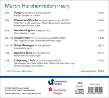 "Martin Herchenröder (*1961). Kompositionstitel wie 'Fuego', 'Phoenix und Drache'. Logos: Universität Siegen, Sparkasse Siegen."