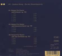 Stephan König (geb. 1963): K3 - Die drei Klavierkonzerte, CD
